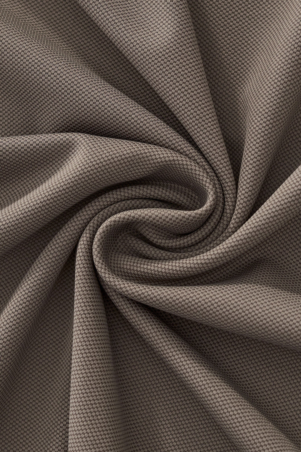 Textured Collar Performance Polo – El Baron KHAKI