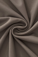 Textured Collar Performance Polo – El Baron KHAKI