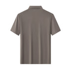 Textured Collar Performance Polo – El Baron KHAKI