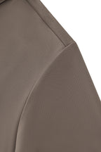 Textured Collar Performance Polo – El Baron KHAKI