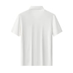Textured Collar Performance Polo – El Baron WHITE
