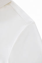 Textured Collar Performance Polo – El Baron WHITE