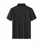 Zip Placket Performance Polo – El Baron BLACK