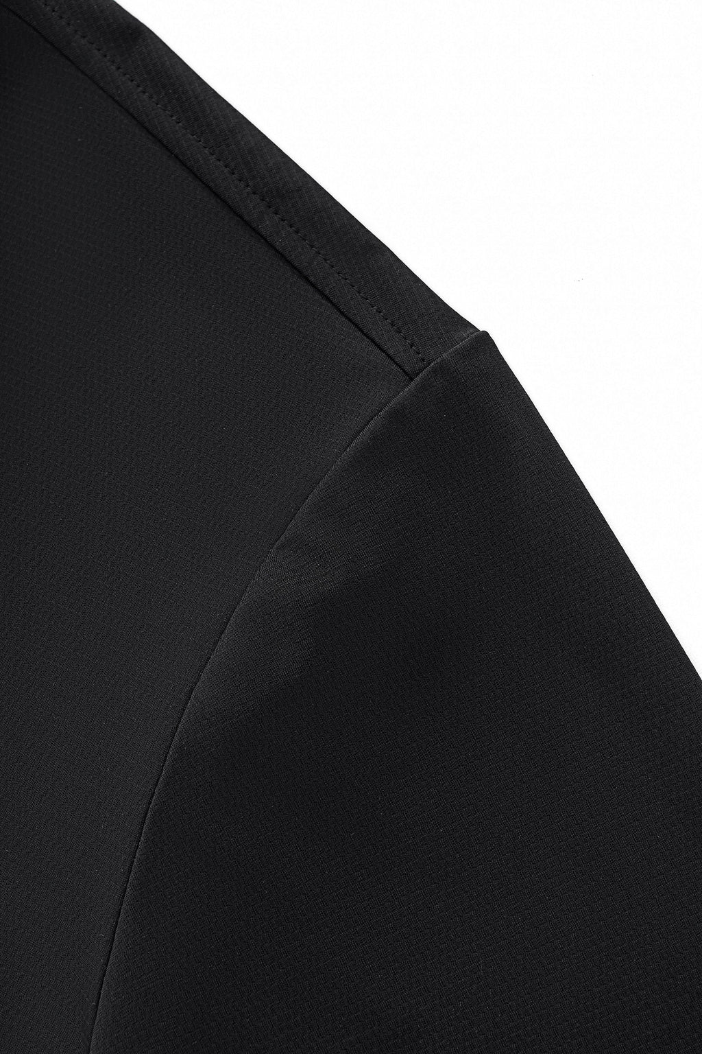 Zip Placket Performance Polo – El Baron BLACK