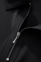 Zip Placket Performance Polo – El Baron BLACK
