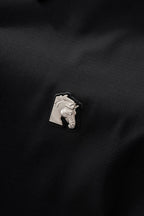 Zip Placket Performance Polo – El Baron BLACK