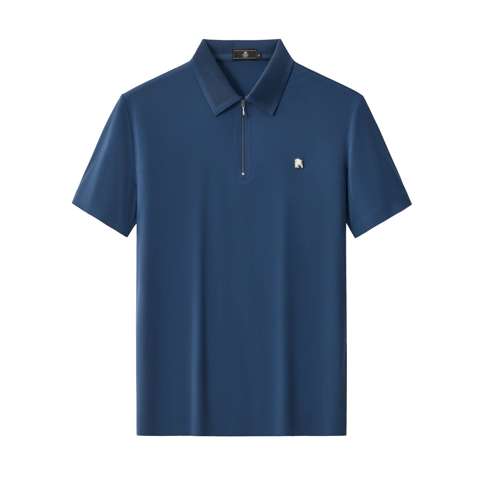 Zip Placket Performance Polo – El Baron DARK BLUE