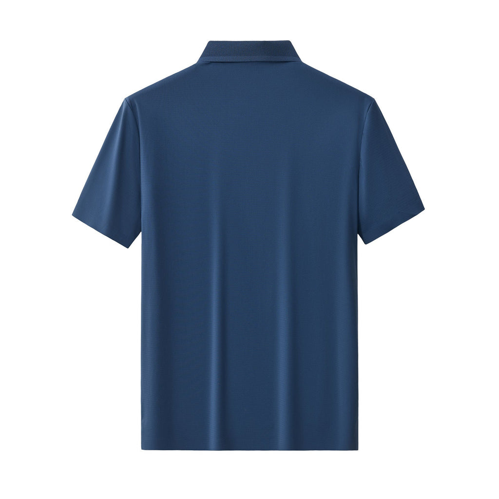 Zip Placket Performance Polo – El Baron DARK BLUE
