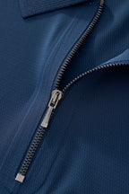 Zip Placket Performance Polo – El Baron DARK BLUE
