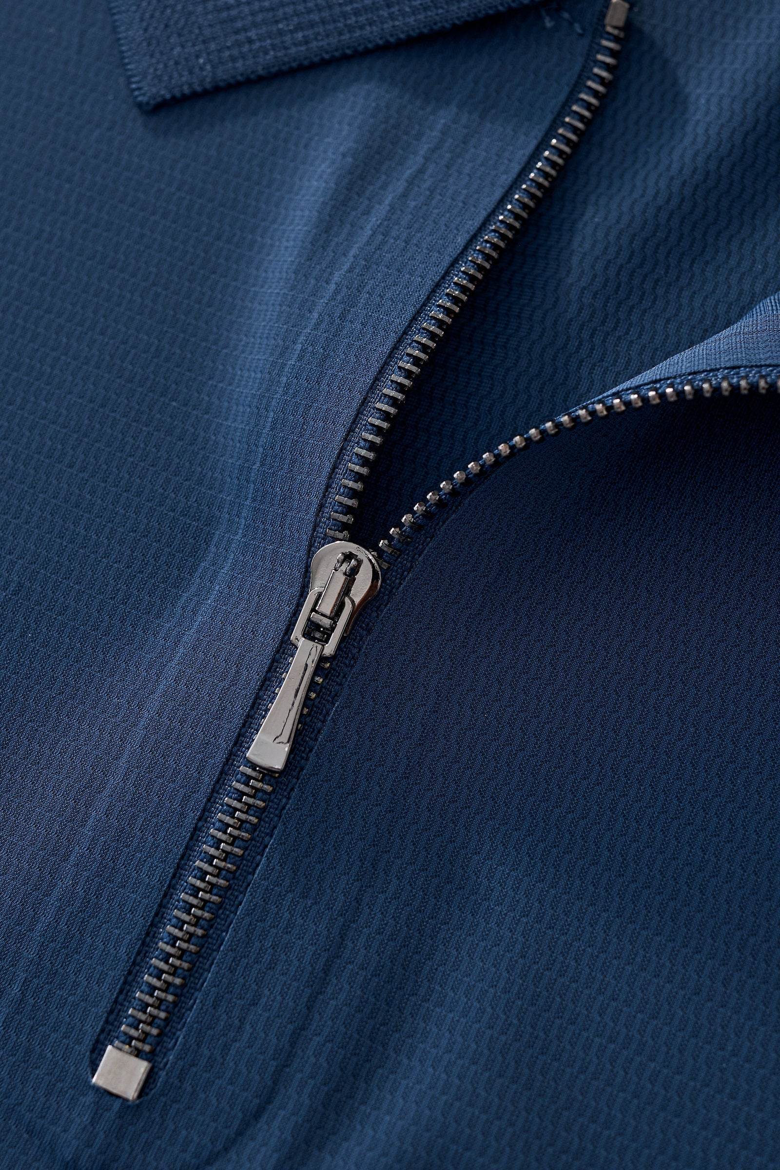 Zip Placket Performance Polo – El Baron DARK BLUE