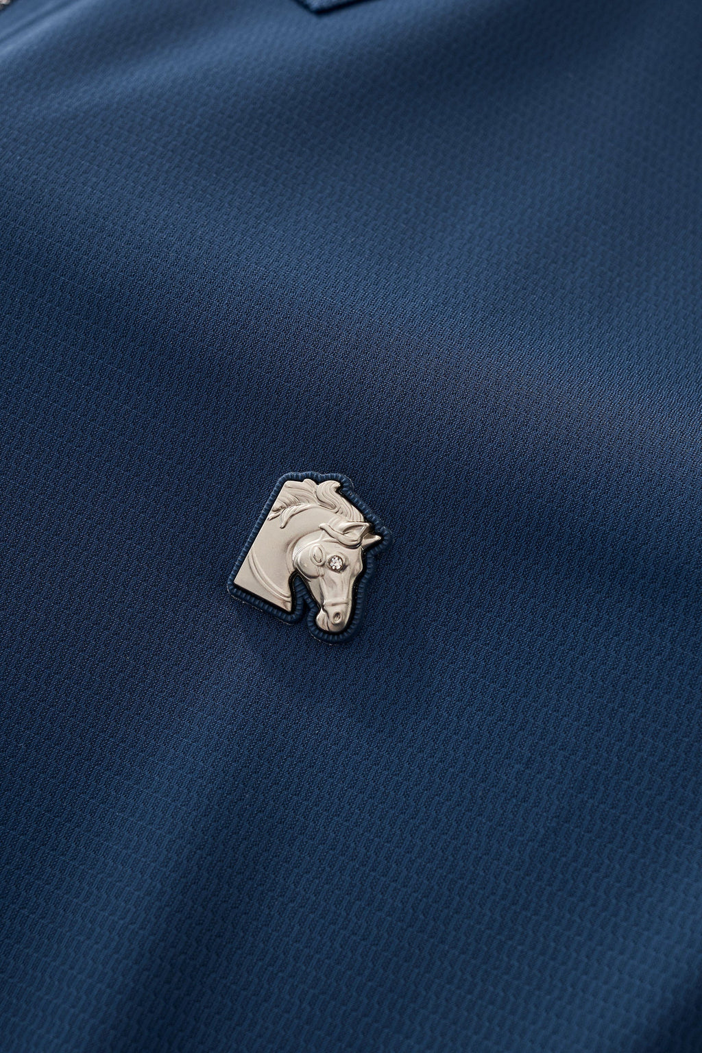 Zip Placket Performance Polo – El Baron DARK BLUE