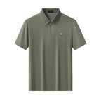 Zip Placket Performance Polo – El Baron DARK GREEN