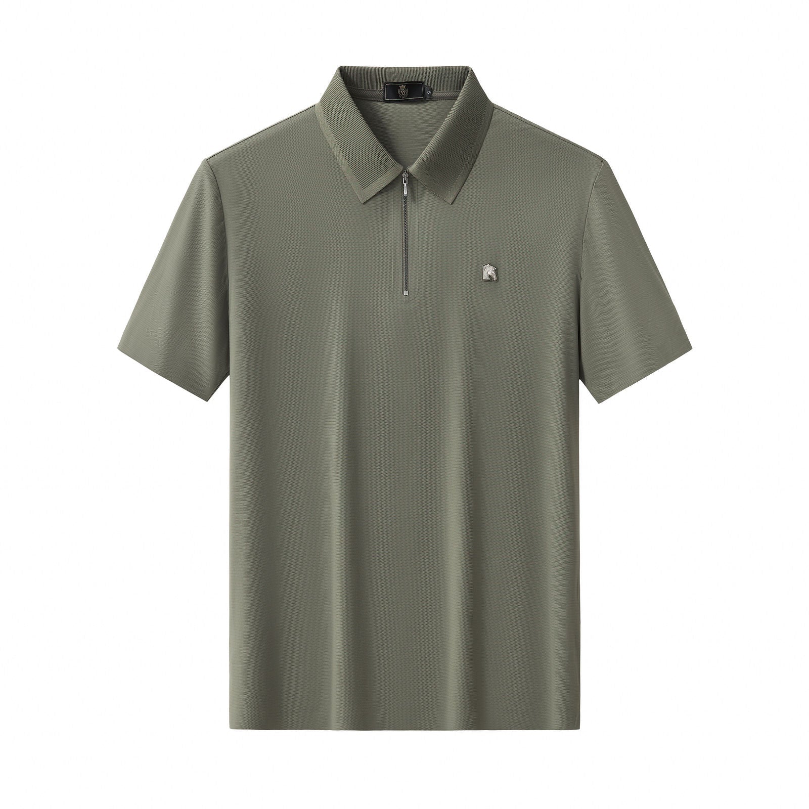Zip Placket Performance Polo – El Baron DARK GREEN