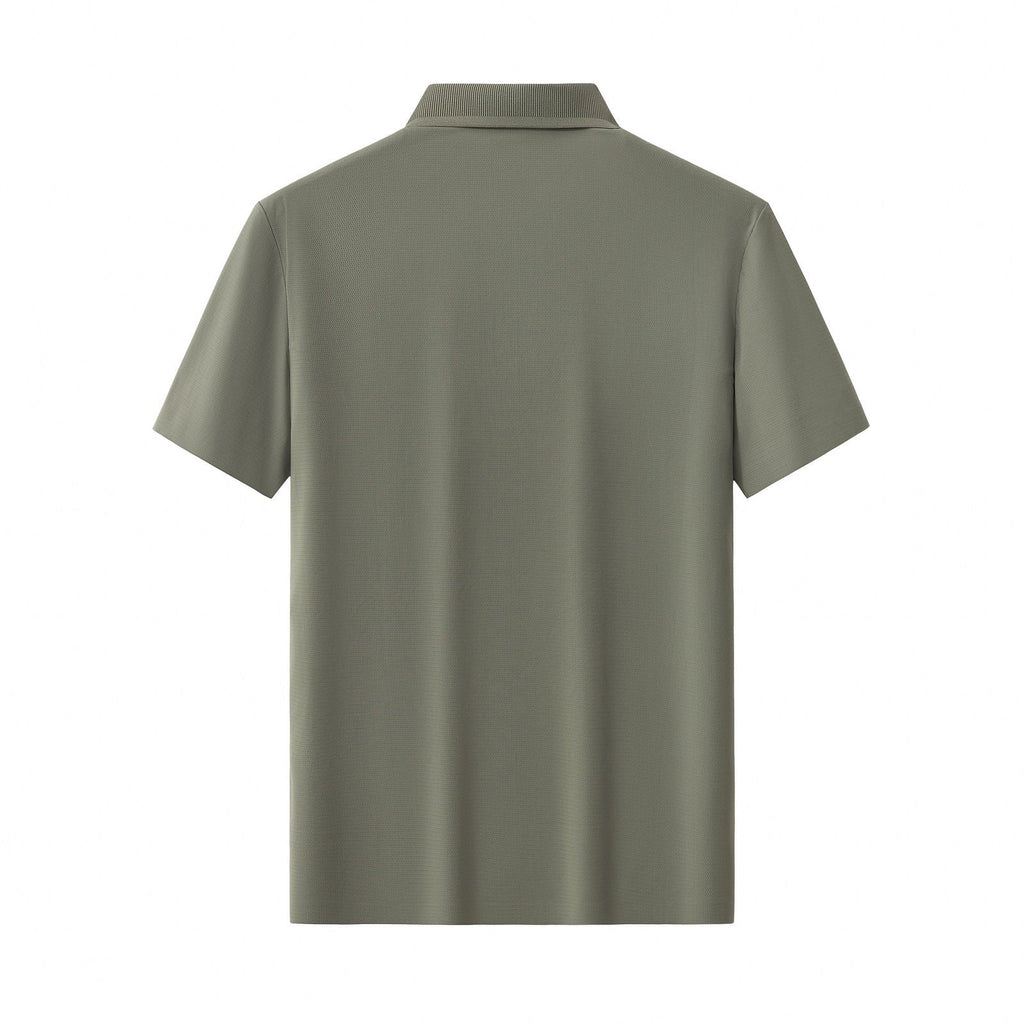 Zip Placket Performance Polo – El Baron DARK GREEN