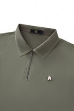 Zip Placket Performance Polo – El Baron DARK GREEN
