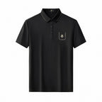 Contrast Trim Detail Polo – El Baron BLACK