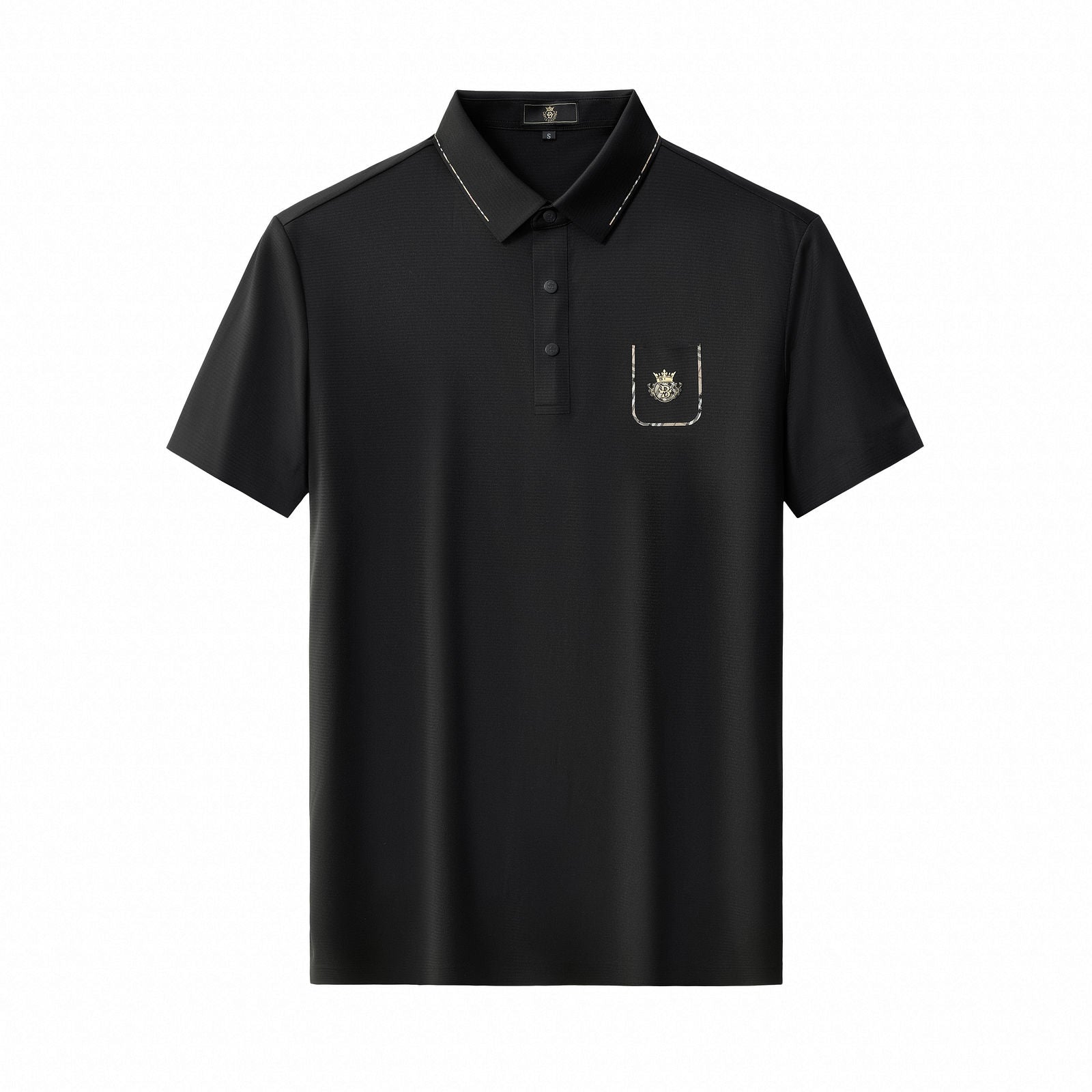 Contrast Trim Detail Polo – El Baron BLACK