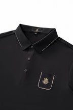 Contrast Trim Detail Polo – El Baron BLACK