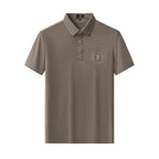 Contrast Trim Detail Polo – El Baron BROWN