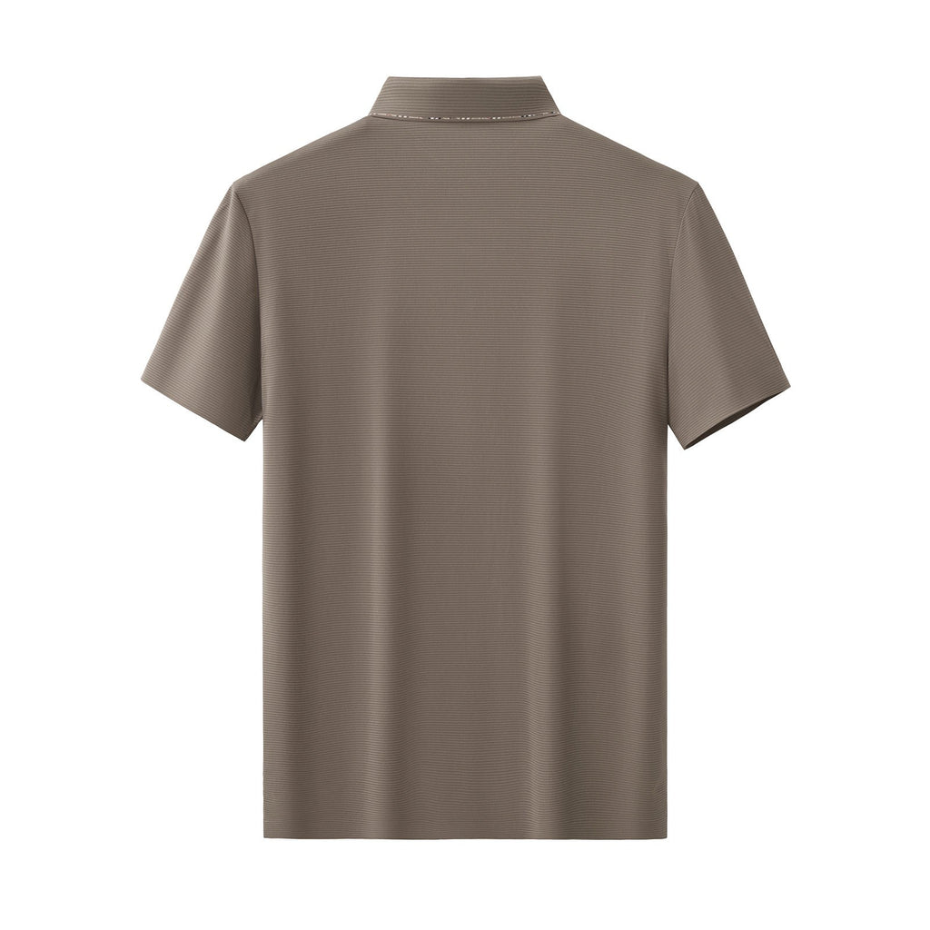 Contrast Trim Detail Polo – El Baron BROWN