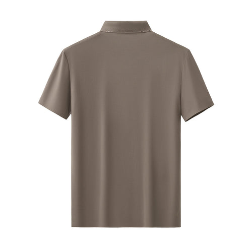 Contrast Trim Detail Polo – El Baron BROWN