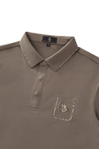 Contrast Trim Detail Polo – El Baron BROWN