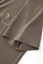 Contrast Trim Detail Polo – El Baron BROWN