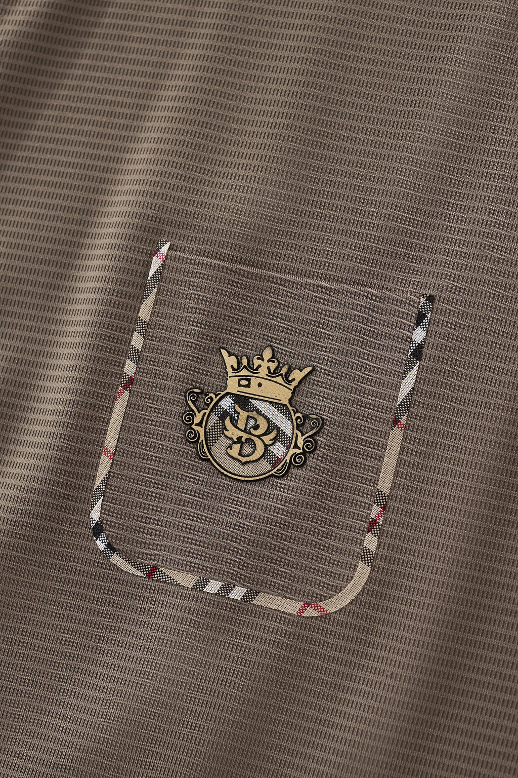 Contrast Trim Detail Polo – El Baron BROWN