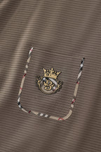 Contrast Trim Detail Polo – El Baron BROWN