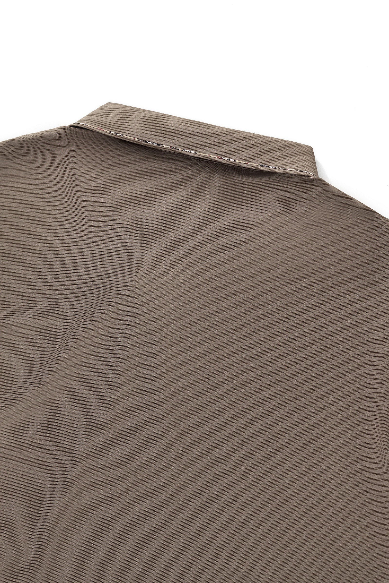 Contrast Trim Detail Polo – El Baron BROWN