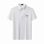 Contrast Trim Detail Polo – El Baron WHITE