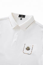 Contrast Trim Detail Polo – El Baron WHITE