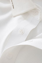 Contrast Trim Detail Polo – El Baron WHITE