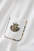 Contrast Trim Detail Polo – El Baron WHITE