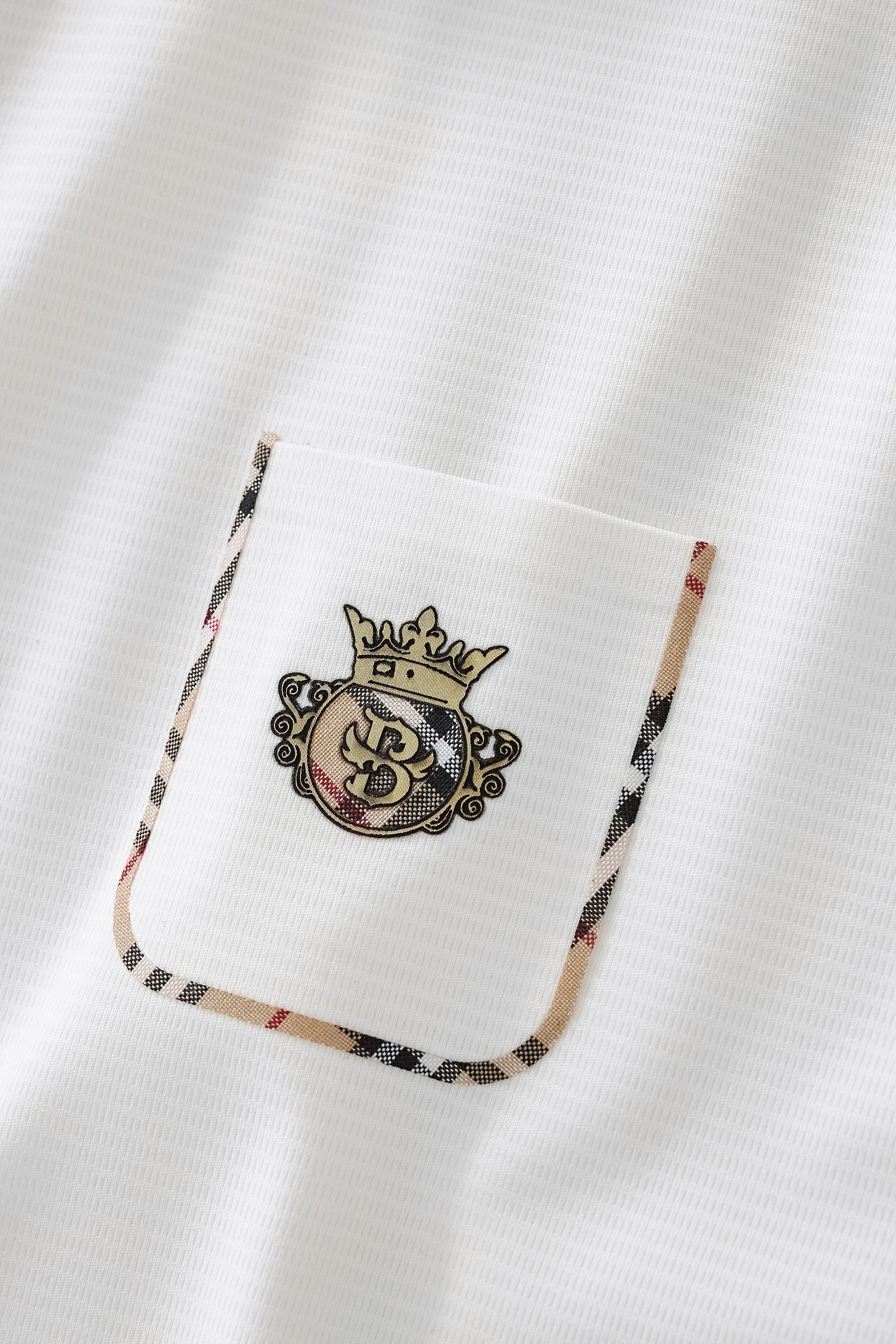 Contrast Trim Detail Polo – El Baron WHITE
