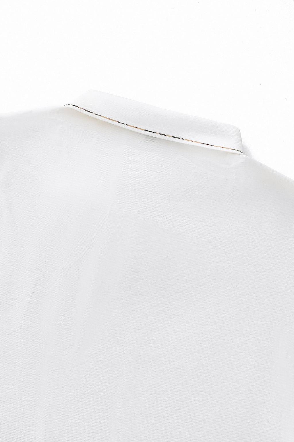 Contrast Trim Detail Polo – El Baron WHITE
