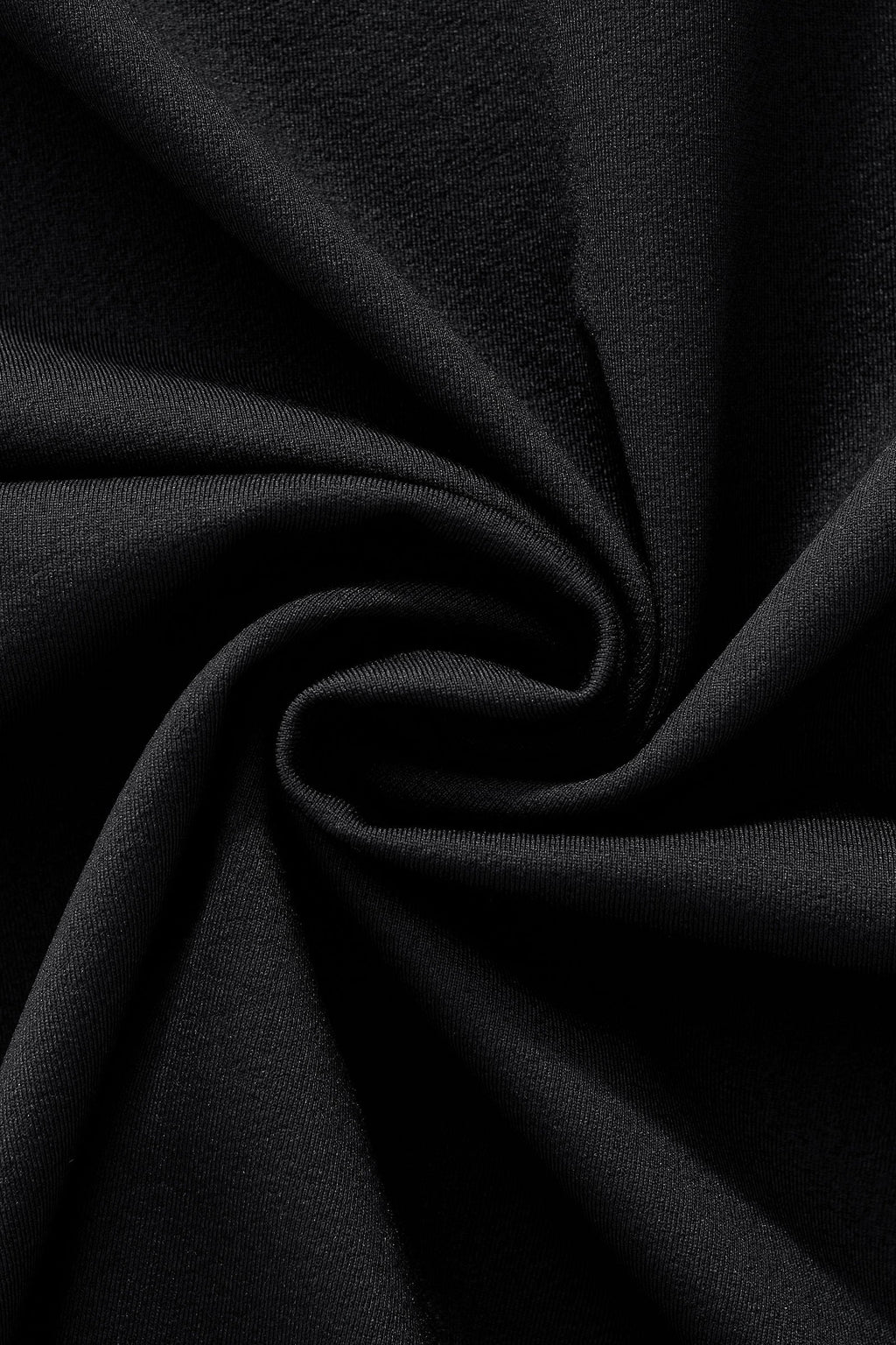 Stripe Collar Performance Polo – El Baron BLACK