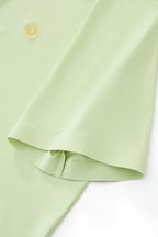 Stripe Collar Performance Polo – El Baron GREEN