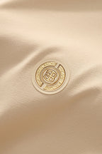 Stripe Collar Performance Polo – El Baron KHAKI