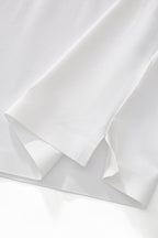 Stripe Collar Performance Polo – El Baron WHITE
