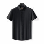Stitchless Stretch Poplin SS Shirt BLACK