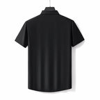 Stitchless Stretch Poplin SS Shirt BLACK
