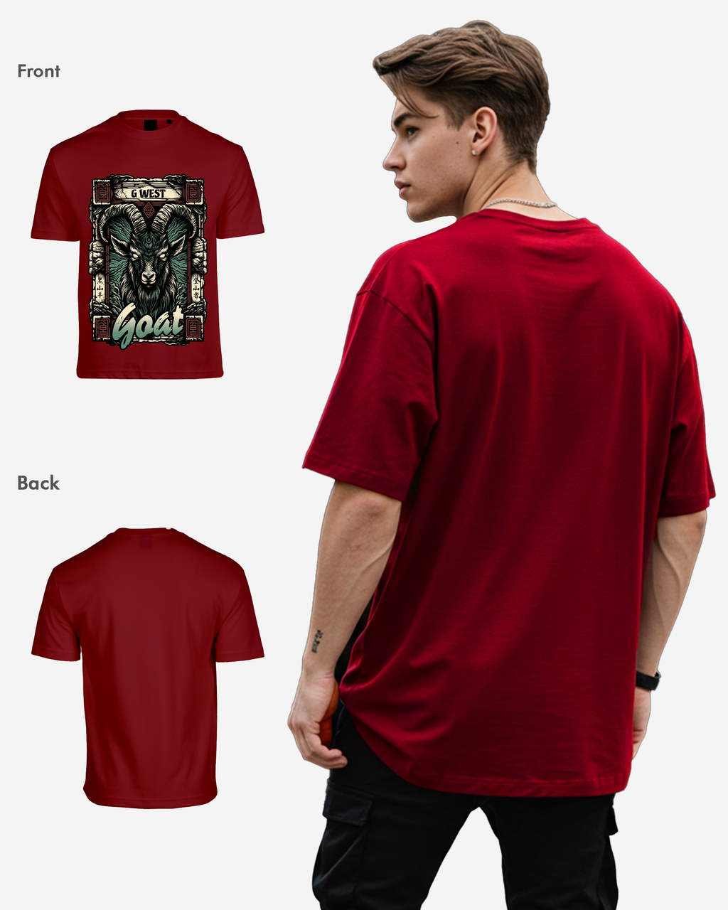 G West Goat Oversized Tee G West
