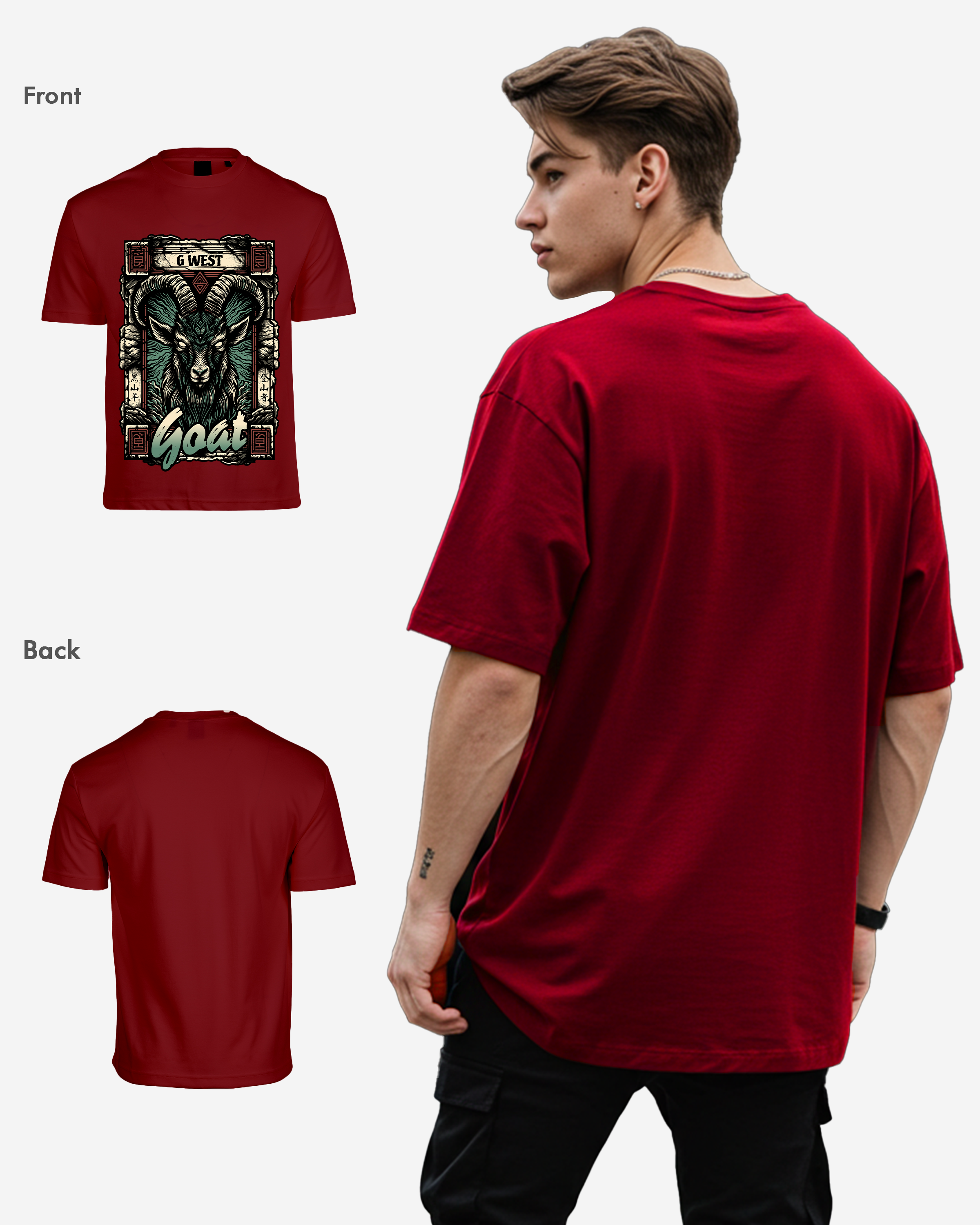 G West Goat Oversized Tee G West