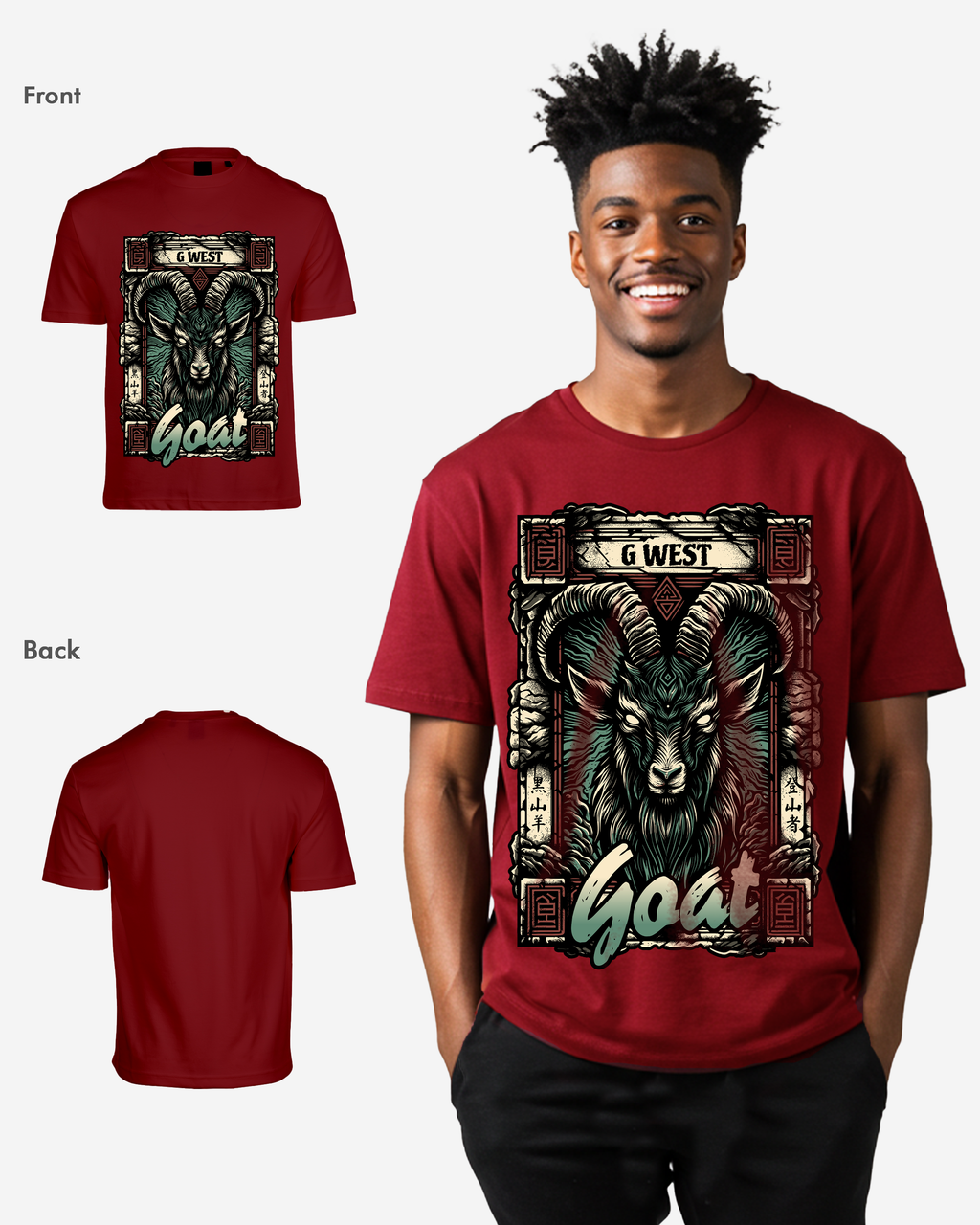 G West Goat Oversized Tee G West