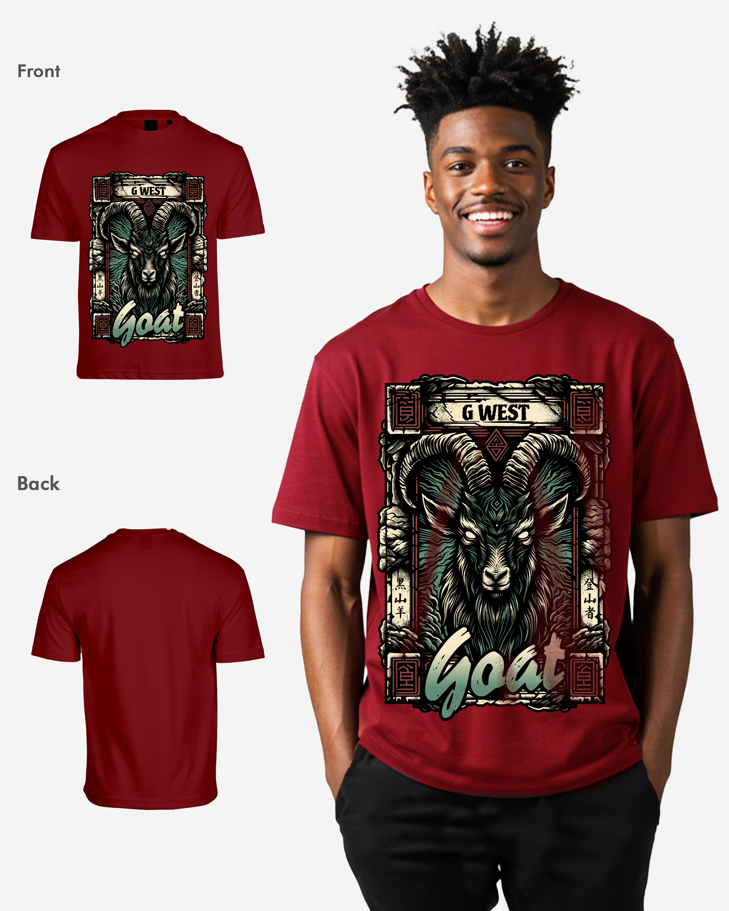 G West Goat Oversized Tee G West