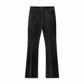 Radiant Embellished Denim Pant – Century Penthouse BLACK