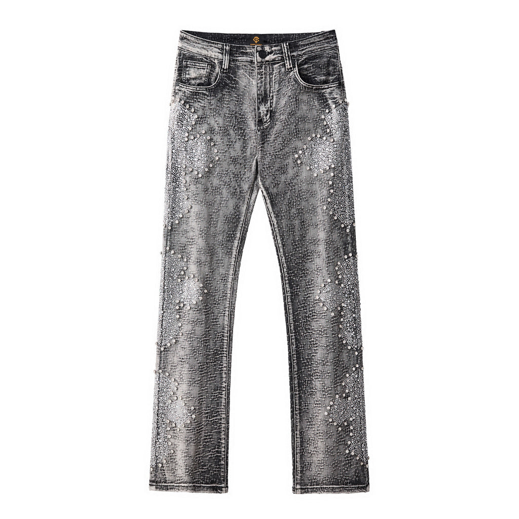 Sanctum Cross Denim Pant – Century Penthouse GREY