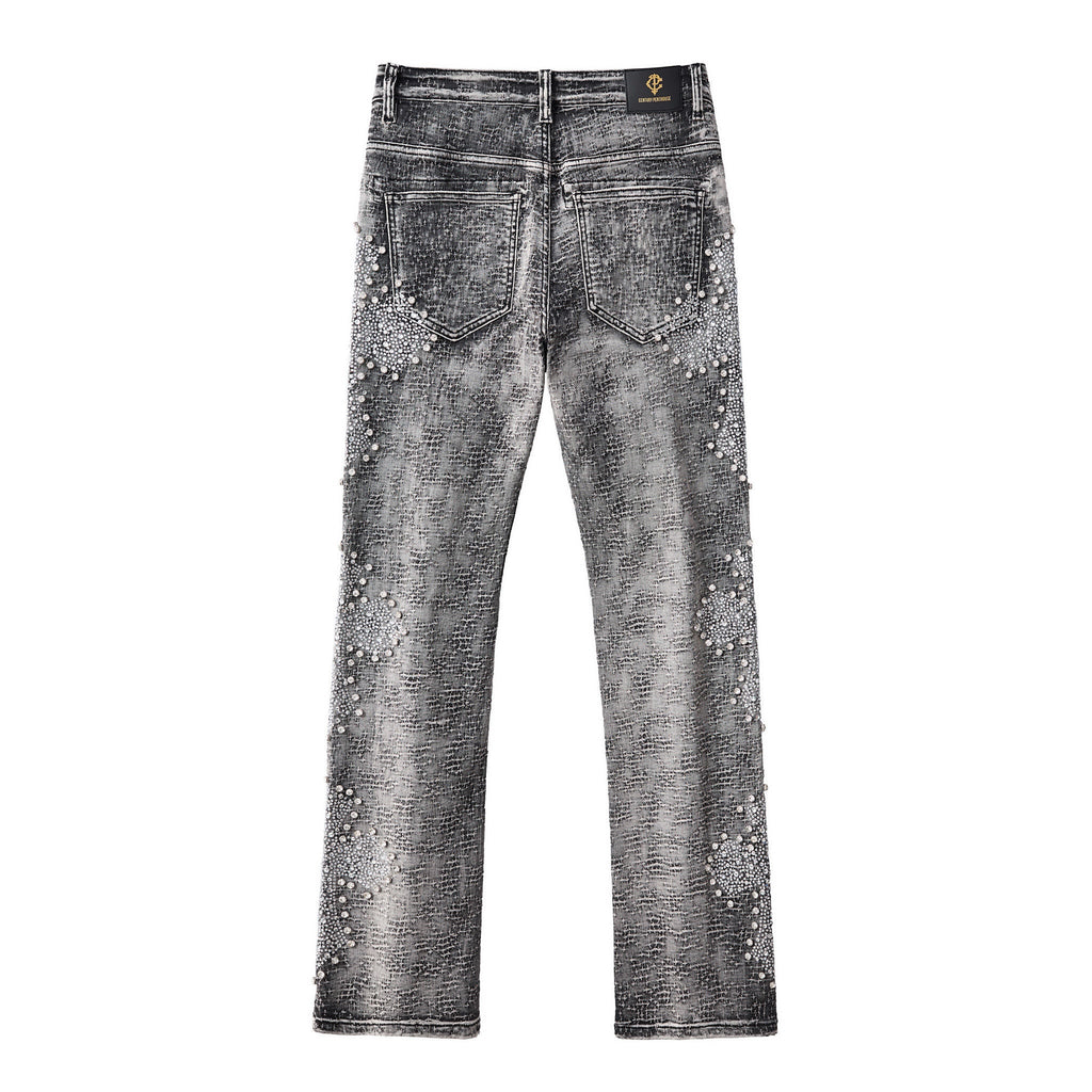 Sanctum Cross Denim Pant – Century Penthouse GREY
