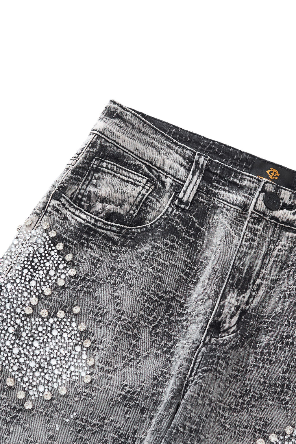 Sanctum Cross Denim Pant – Century Penthouse GREY
